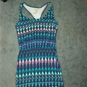 Multi colored mini dress